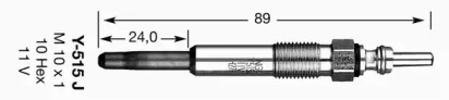 Свеча накаливания NGK 1019